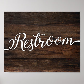 Poster SIGNE RESTROOM Rustique Chic Imprimer