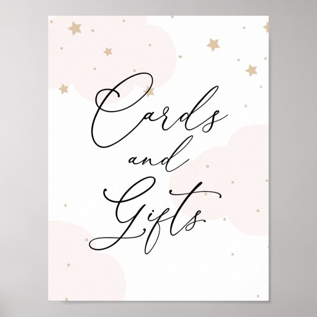 Poster Signe sur la Lune Twinkle Star Cartes et cadeaux (Devant)