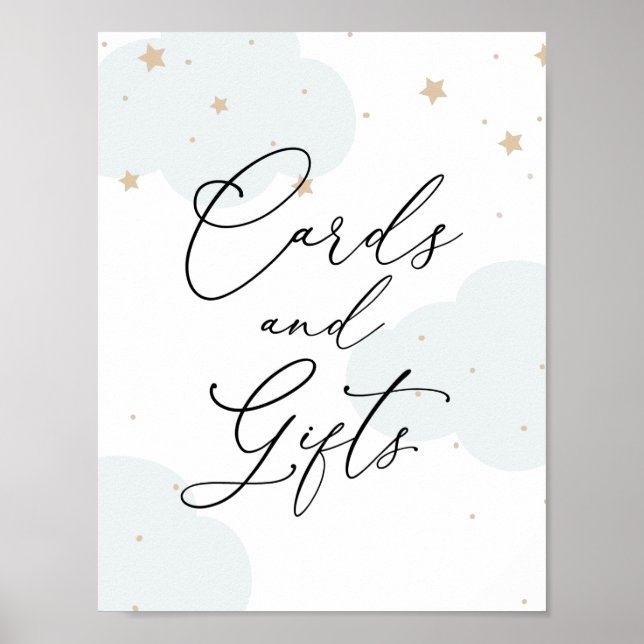 Poster Signe sur la Lune Twinkle Star Cartes et cadeaux (Devant)