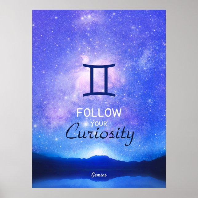 Poster SIGNE Zodiaque Gemini Dreamstar Sky Citation Poste (Devant)