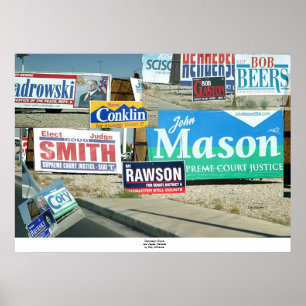 Poster Signes de campagne, Las Vegas