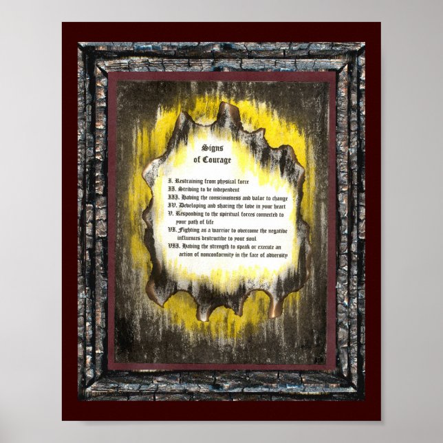 Poster Signes de courage (Devant)