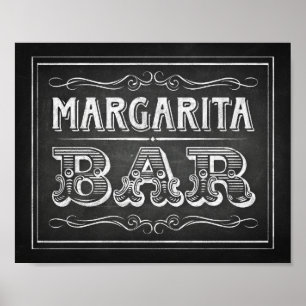 Poster Signes de fête de style chalk / SIGNE DE BARRE MAR