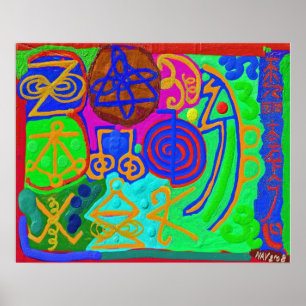 Poster SIGNES DE GUÉRISON REIKI n KARUNA