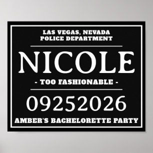 Poster Signes de prise de Mug personnalisés, Bachelorette