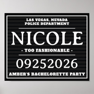 Poster Signes de prise de Mug personnalisés, Bachelorette