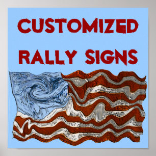 Poster Signes de rallye customisés
