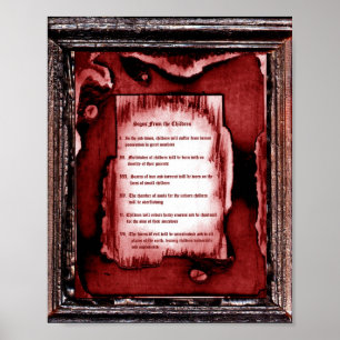 Poster Signes Des Enfants