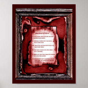 Poster Signes Des Enfants