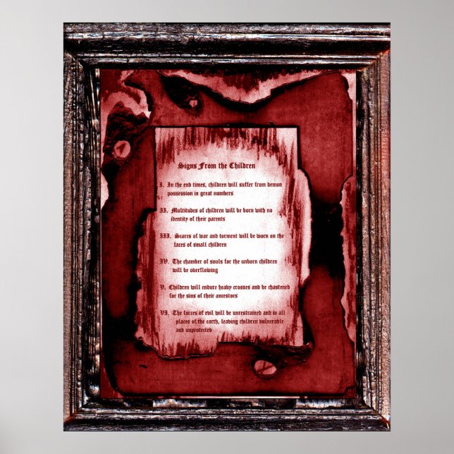 Poster Signes Des Enfants (Devant)