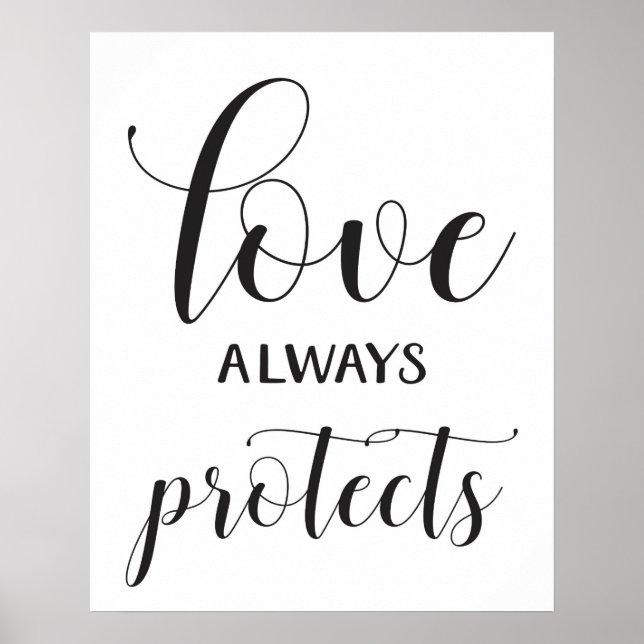 Poster Signes mariages - 1 Corinthiens 13 (Devant)
