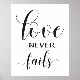Poster Signes mariages - 1 Corinthiens 13