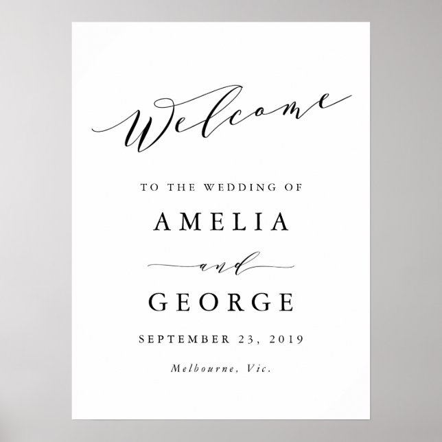 Poster Signet mariage d'accueil (Devant)