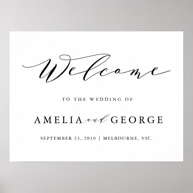 Poster Signet mariage d'accueil (Devant)