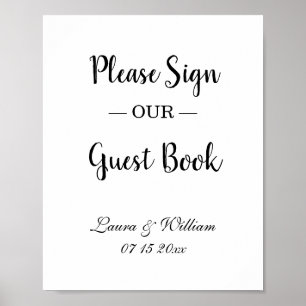 Poster Signez Notre Guides Mariage Signer