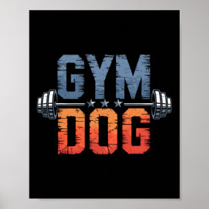 Poster Signification de chien de gym Costume de chien de