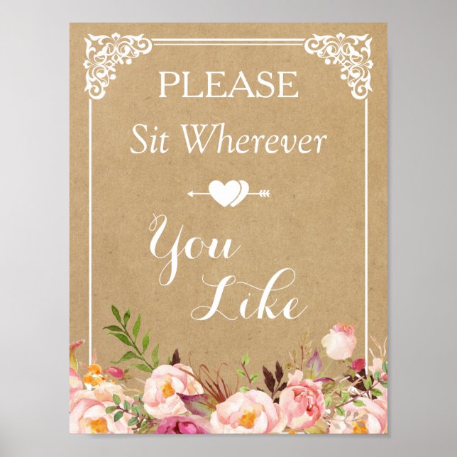 Poster S'Il Vous Plaît Asseyez-Vous Où Vous Voulez | Pann (Devant)