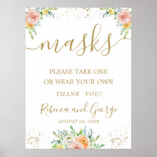 Poster S'il vous plaît prendre un panneau de mariage à ma