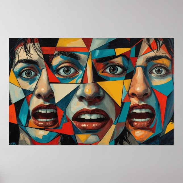 Poster Silence fracturé. Portrait d'un esprit brisé (Devant)