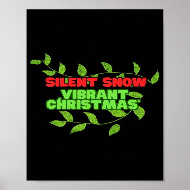 Poster Silent And Vibrant Christmas  (Devant)