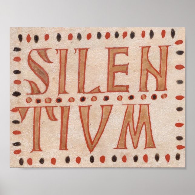 Poster Silentium medieval (Devant)