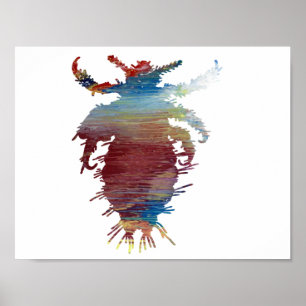 Poster silhouette Abstraite