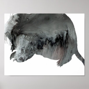 Poster Silhouette Abstraite Gopher