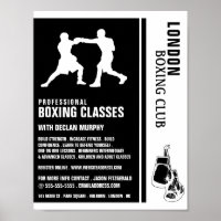 Silhouette Boxing Match, Boxing Class Advert