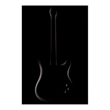 Silhouette de guitare électrique