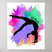 Silhouette de gymnaste