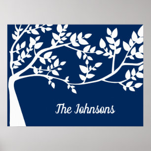 Poster Silhouette de l'arbre