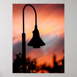 Poster Silhouette de rue