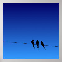 Silhouette des Blackbirds en lard