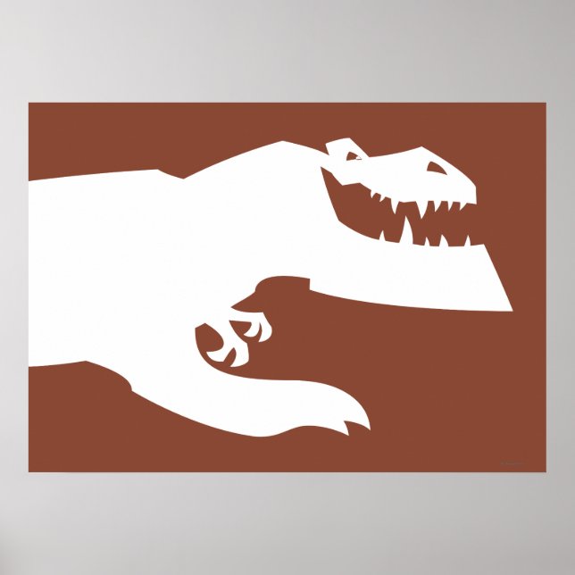 Poster Silhouette du bouton (Devant)
