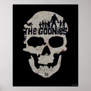 Poster Silhouette du crâne des Goonies
