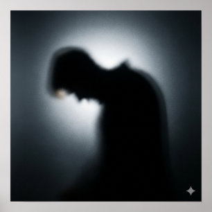 Poster Silhouette floue