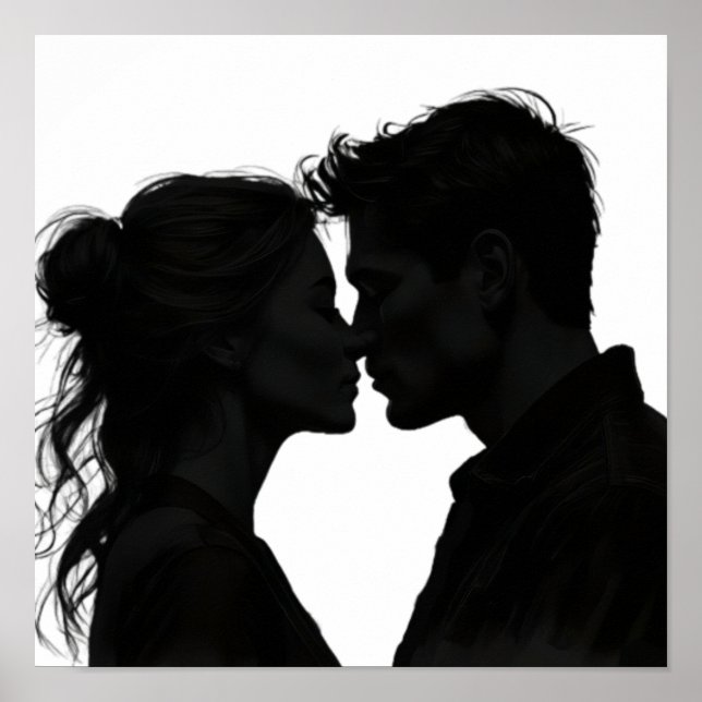 Poster Silhouette Love (Devant)