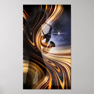 Poster Silhouette Lpv .5 de jazz
