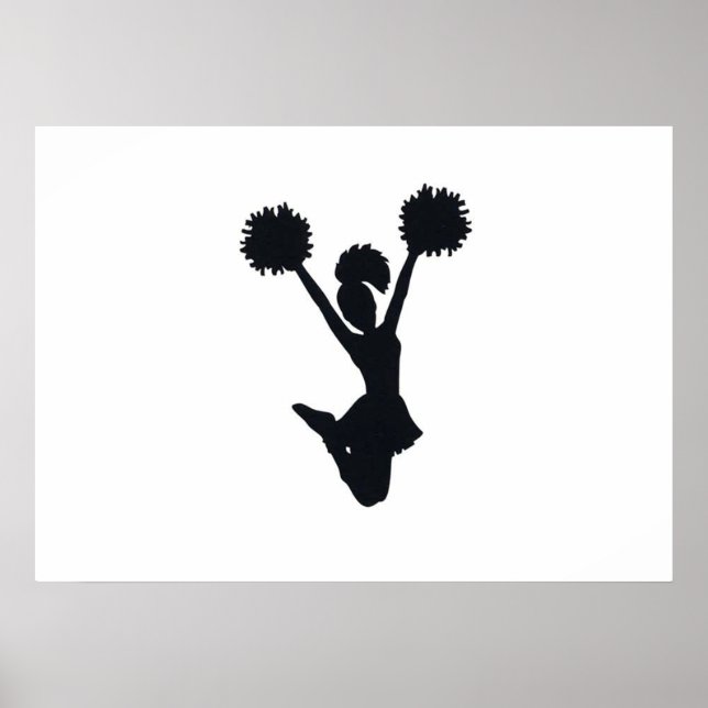 Poster Silhouette pom-pom girl (Devant)