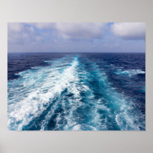 Poster Sillage de bateau de croisière
