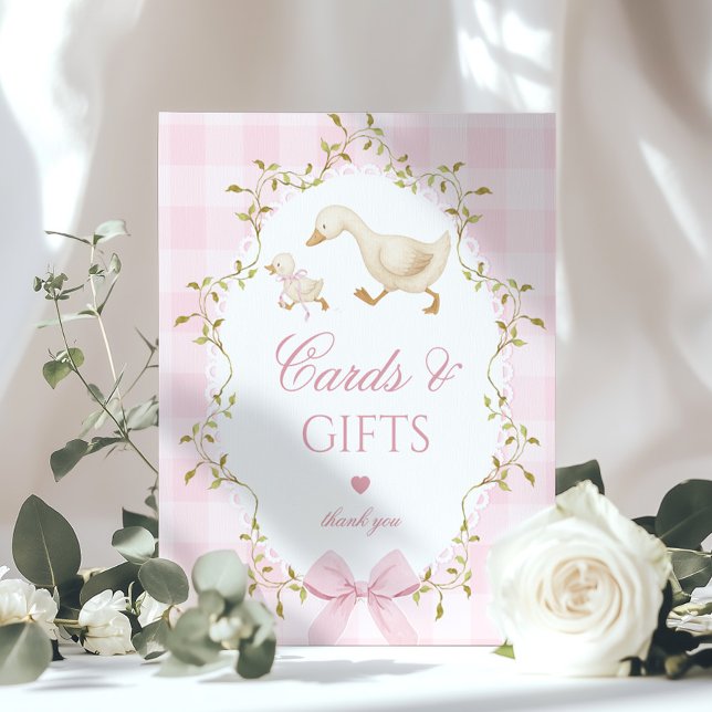 Poster Silly Goose Cards and gifts Whimsical pink (Créateur téléchargé)