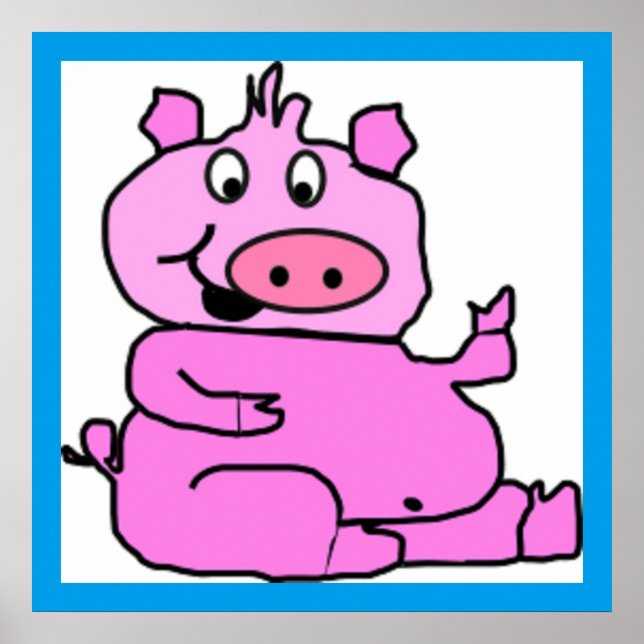 POSTER SILLY PIGGY (Devant)