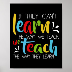 Poster S'ils ne peuvent pas apprendre la façon dont nous