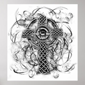Poster "Silver Claddagh Cross" Sarah Doherty 2008