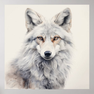 Poster Silver Spirit Animal Fox
