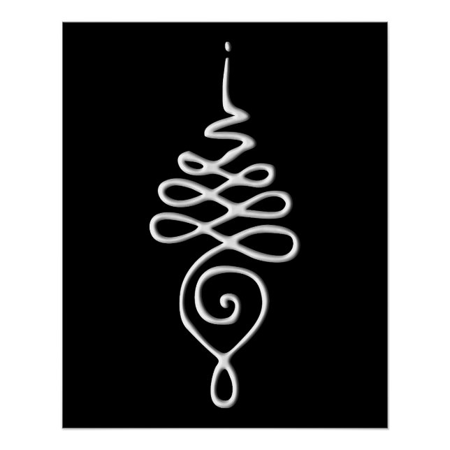 Poster Silver Unalome (Devant)