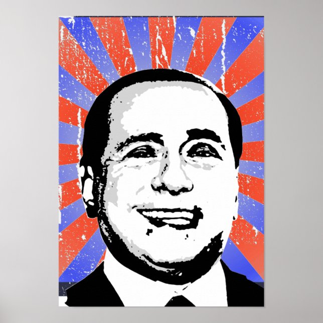 Poster Silvio Berlusconi (Devant)