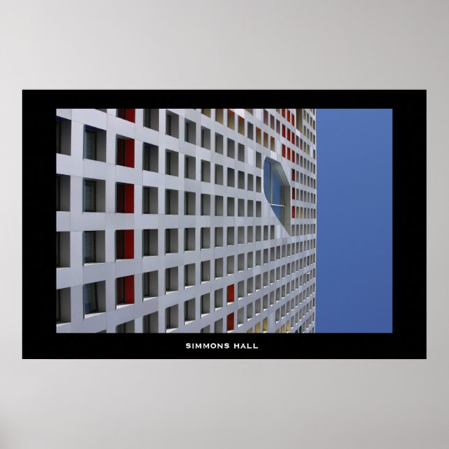 Poster Simmons Hall, campus du MIT (Devant)