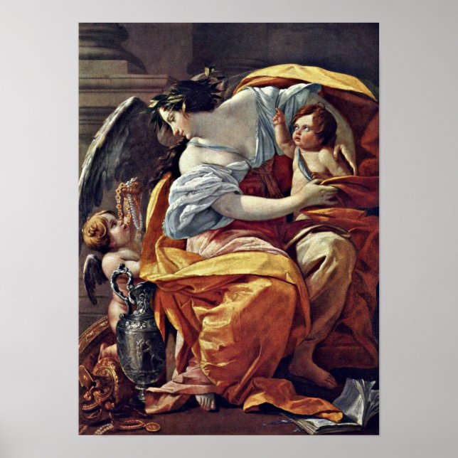 Poster Simon Vouet - Allégation de richesse (Devant)