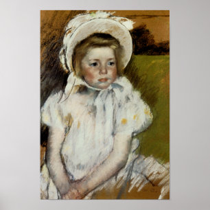 Poster Simone in a White Bonnet